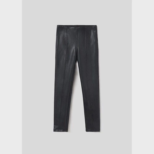 LEATHER LEGGINGS BLACK SYNTHETIC / 7736