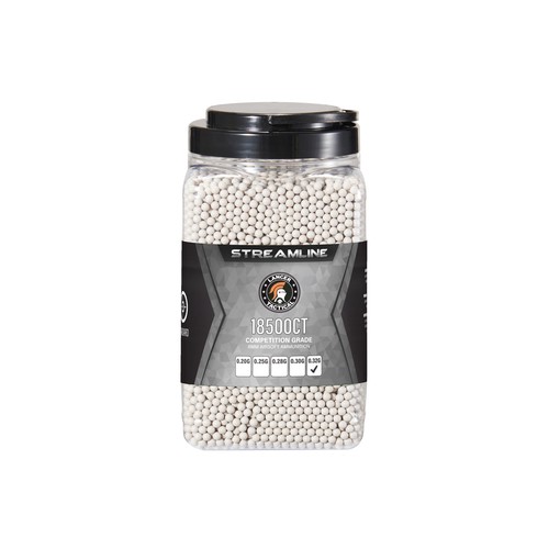 Lancer Tactical Streamline Competition Grade .32g Airsoft BBs – 18,500 Rounds – White