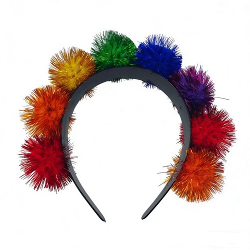 NY1860N - Rainbow Tinsel Headband