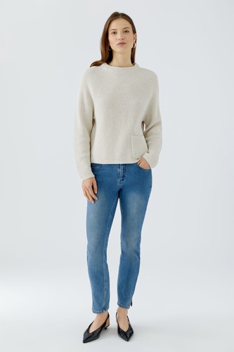 OUI Pull en maille avec poche plaquée 97991