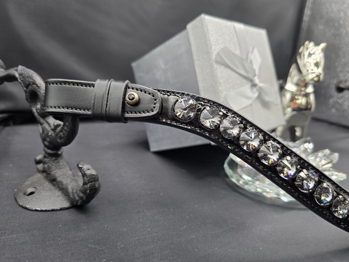 12mm Swarovski Rivoli Crystal Patent Channel Easy On/Off Rivet Browband