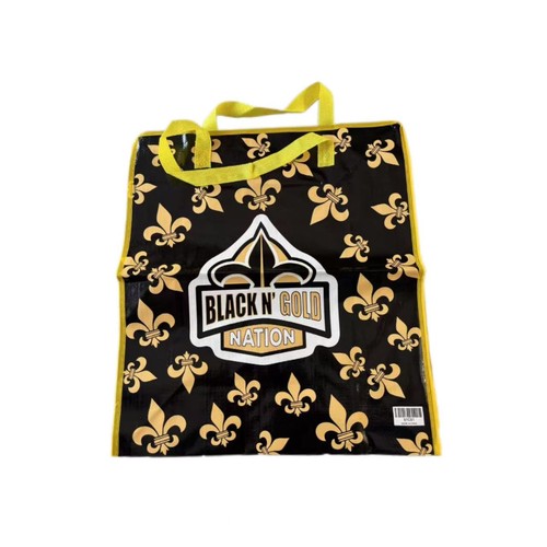 NY7508 - Black N Gold Nation Zipper Bag M