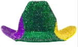 NY1583N - PGG Mardi Gras Rhinestone Cowboy Hat