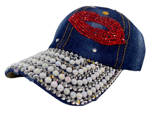 NY6045 - Lips Rhinestone Hat