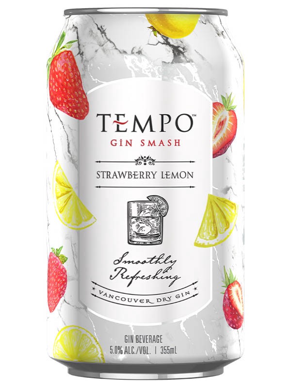 TEMPO GIN SMASH STRAWBERRY LEMON 6PK