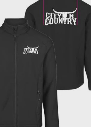 City N Country Kids Classic Black and White Softshell Jacket