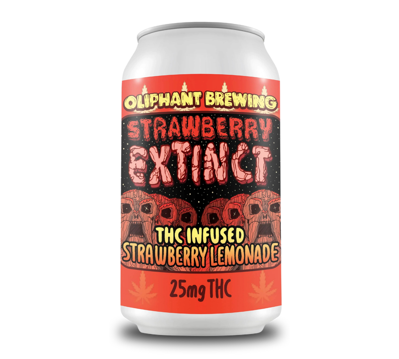 Oliphant Brewing Strawberry Extinct Seltzer 25mg
