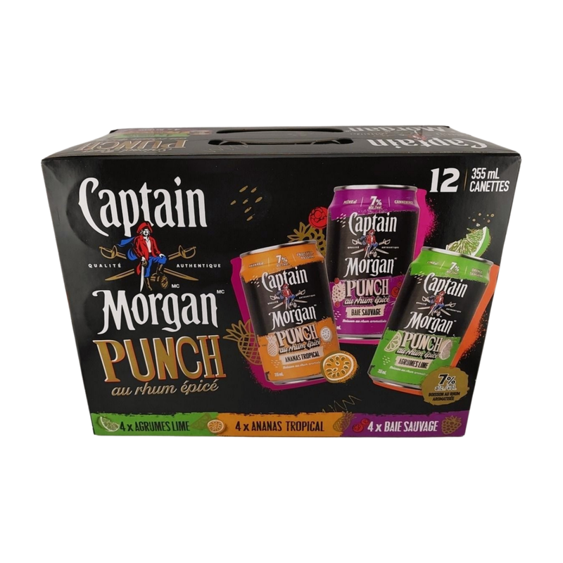 CAPTAIN MORGAN PUNCH VARIETY 12PK
