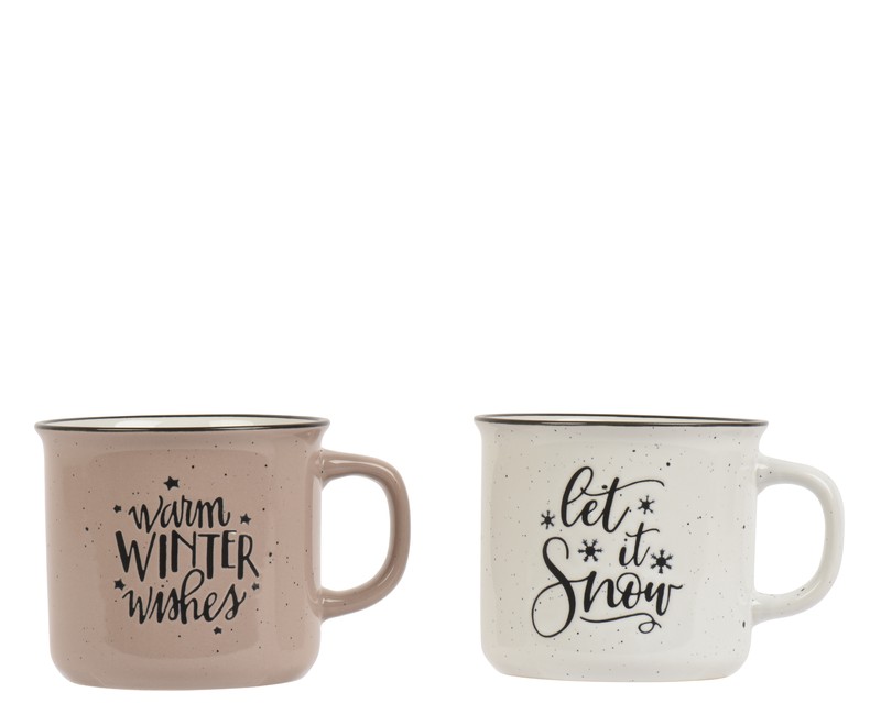 CHRISTMAS STONEWARE CERAMIC MUG