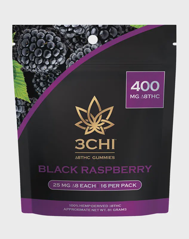 3CHI Black Raspberry Gummies 25mg