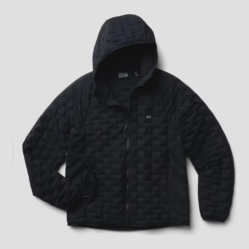 Mountain Hardwear Men's Stretchdown Light Hooded Jacket in Pu, front view