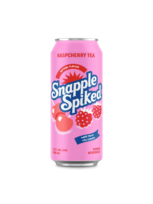 SNAPPLE SPIKED TEA RASPCHERRY 458ML