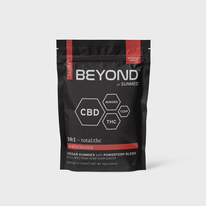 Beyond Gummy Sativa Trial Pack 10:1 Watermelon 250mg
