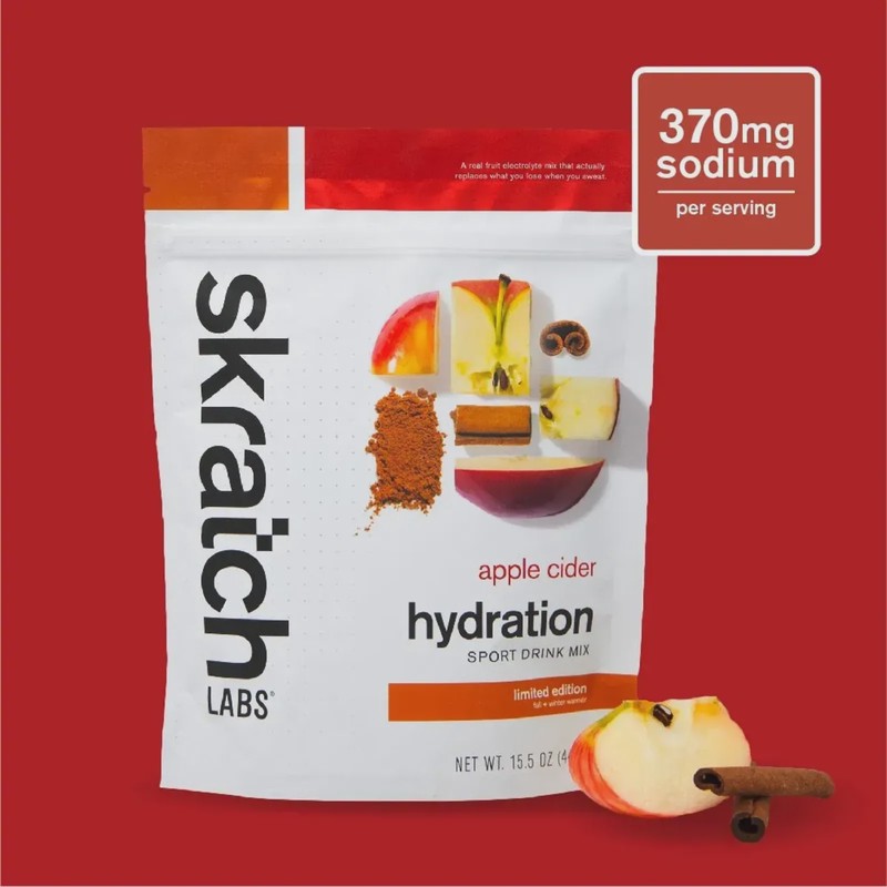 Skratch Labs Hydration Sport Drink Mix 20 Serving in Apple, front view