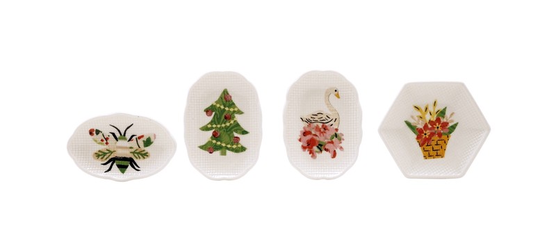 Tiny Holiday Dishes - Tidbit Plates