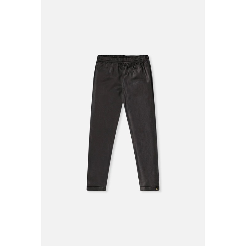 BLACK PLEATHER LEGGING / J20Q60-09990