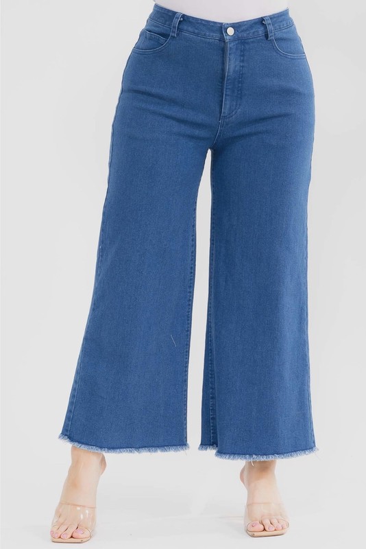 Wide Leg Cropped Jean