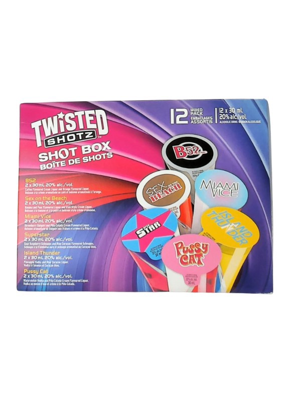 TWISTED SHOTZ BOX 12PK