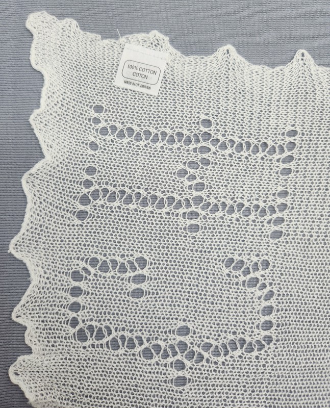 Cotton Baby Shawl 32x32 White