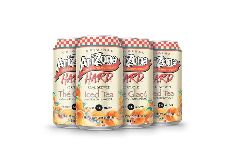 ARIZONA HARD PEACH ICED TEA 6PK