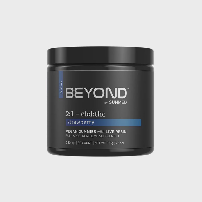 Beyond Gummy 2:1 Strawberry Live Resin Indica 750mg