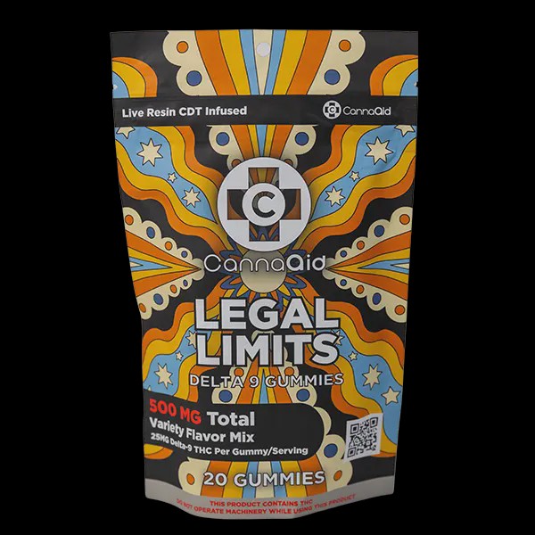 CannaAid Tropical mix live Resin CDT Gummies