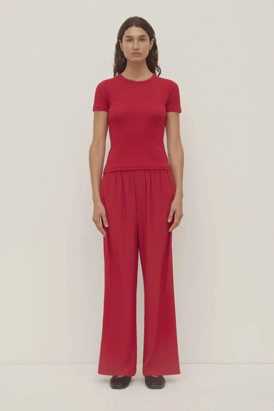 Betty Silm Pant - Mulberry