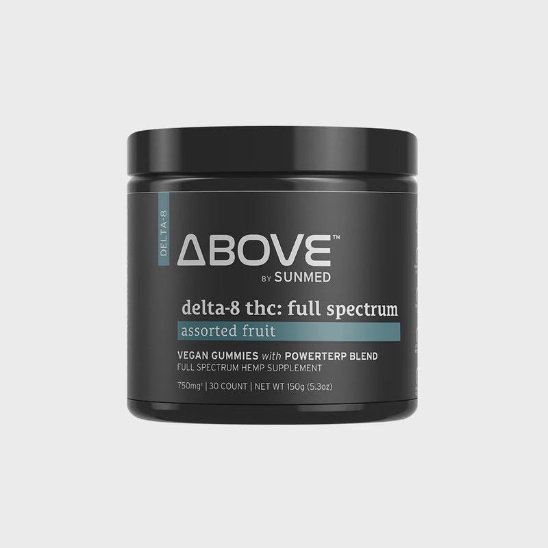 Above D8 Assorted Fruit Gummies 750mg