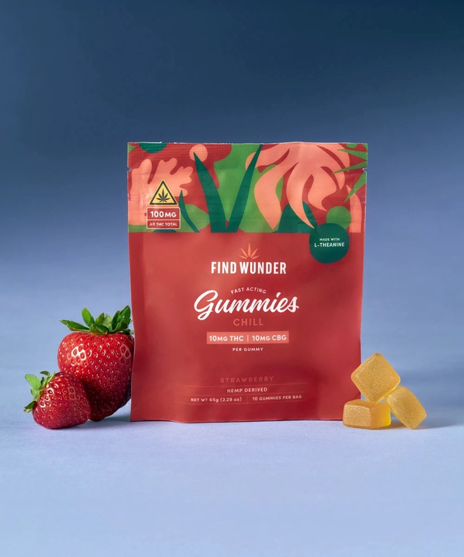Find Wunder Strawberry Chill Gummies 10mg