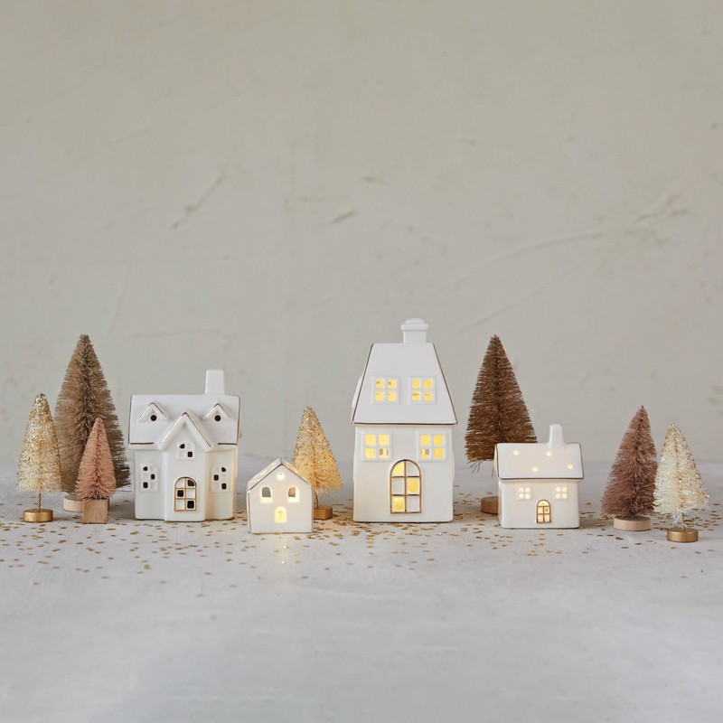 Stoneware Village w LED lights