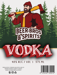 BEER BROS VODKA 375ML