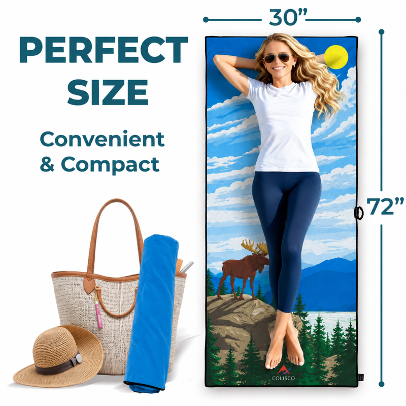 COLISCO Moose Horizon Eco-Performance Towel - 71"x29.5"