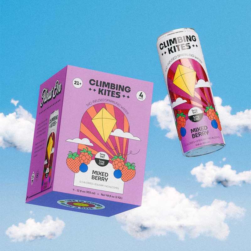 Climbing Kites Mixed Berry Seltzer 10mg