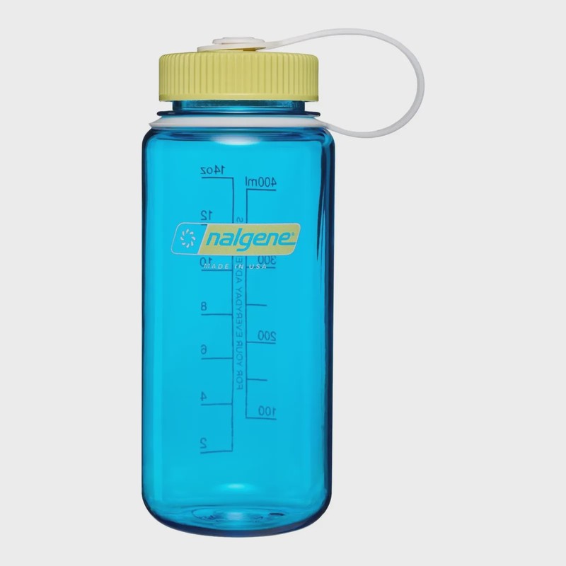 Nalgene Wide Mouth 16oz in Blue Atoll, front view