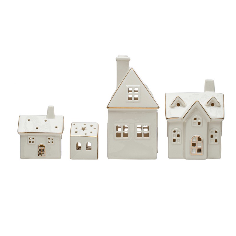 Stoneware Village w LED lights