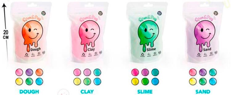 Sachet sensoriel - Pâte, sable, argile ou slime