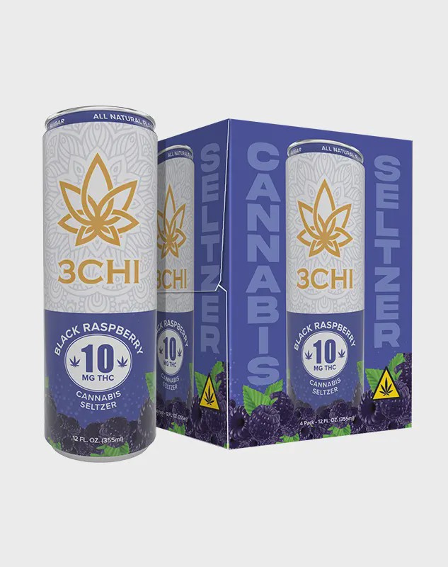 3CHI Black Raspberry Seltzer 10mg