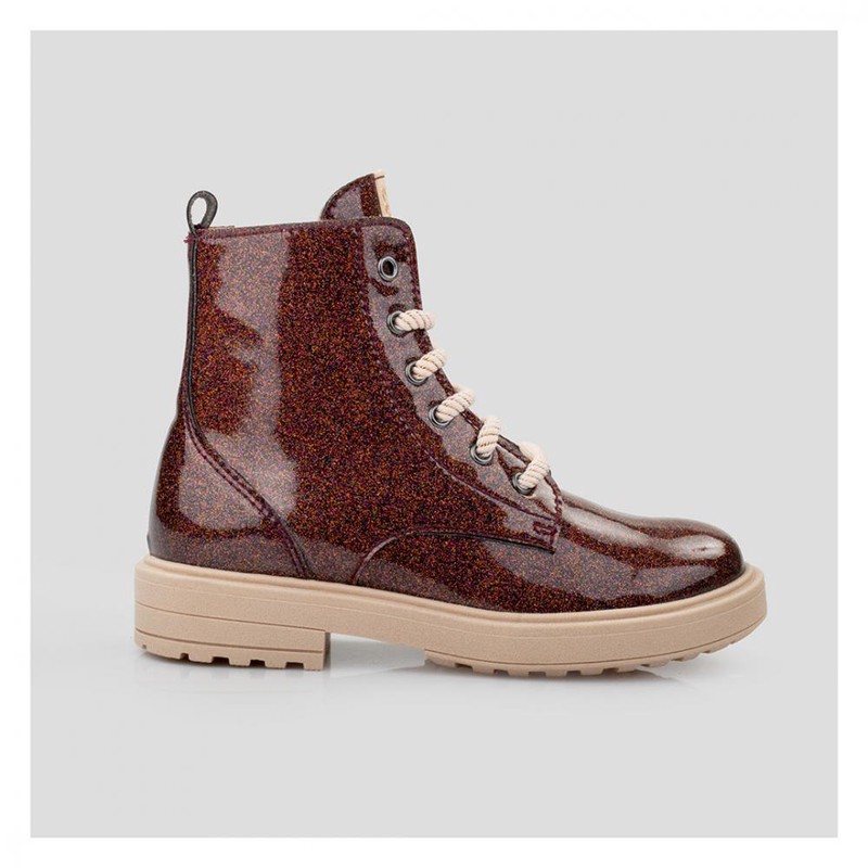 24750 Beberlis Boots Wine GLitter