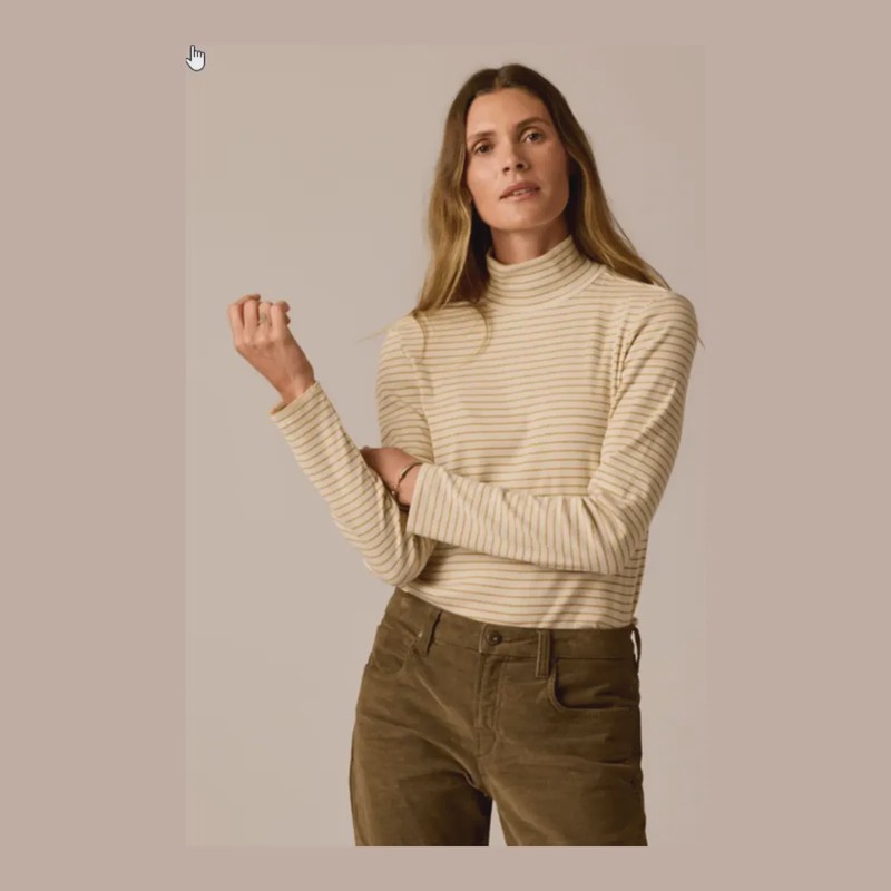 Carve Designs Women's Denise Rib Turtleneck