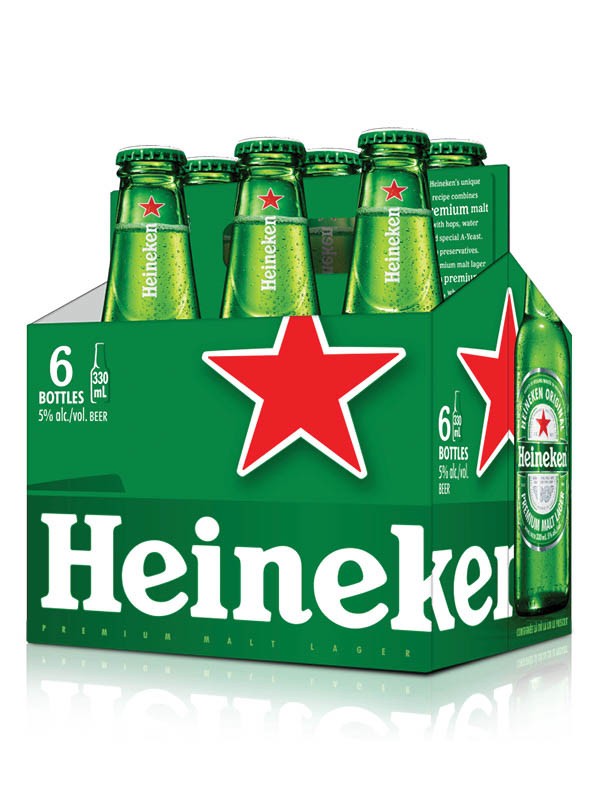 HEINEKEN LAGER 6PK BTL