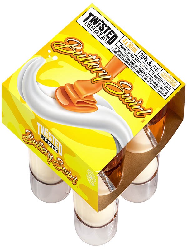 TWISTED SHOTZ BUTTERY SWIRL 4PK