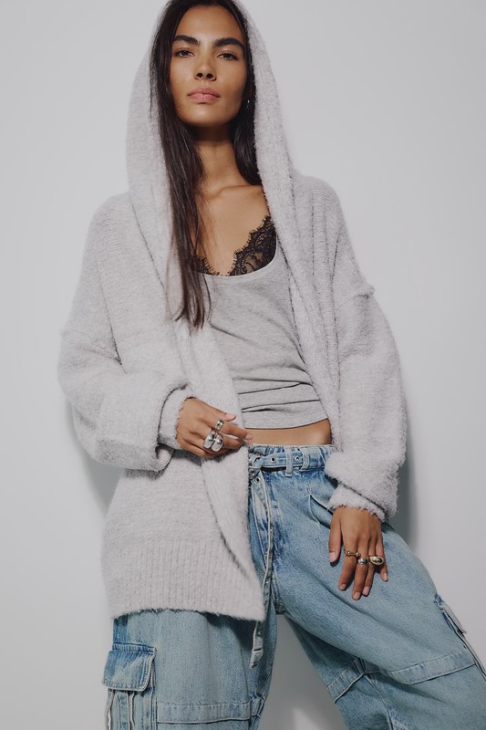 Thistle Hooded Oversized Cardi