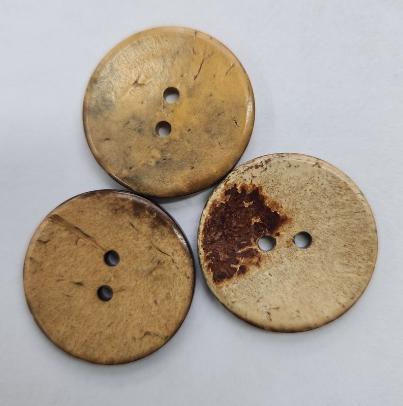 Wood Look Buttons 27mm Width 3 Pack