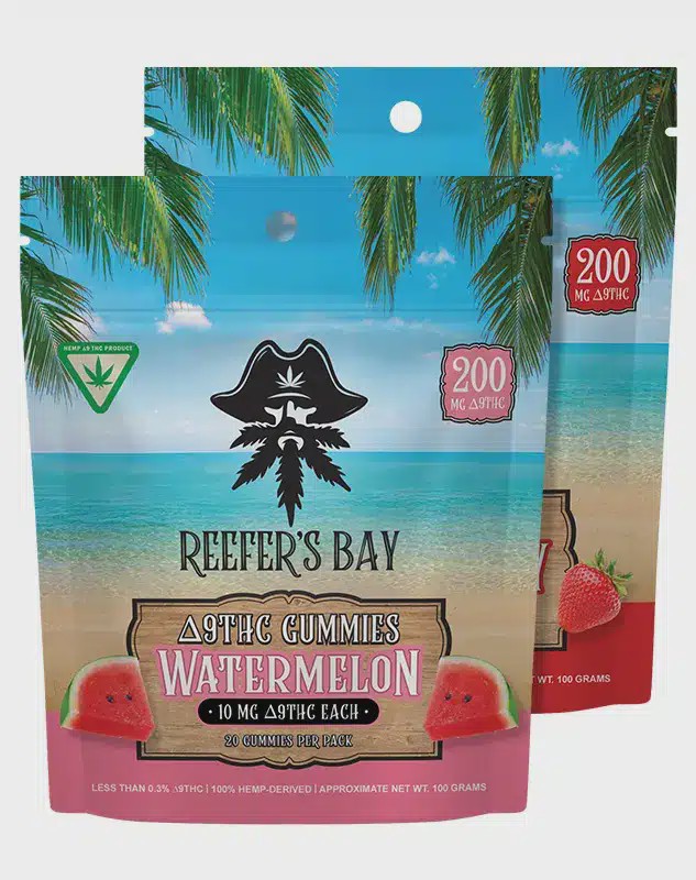 Reefers ‘s Bay Watermelon Delta 9 Gummies 10mg