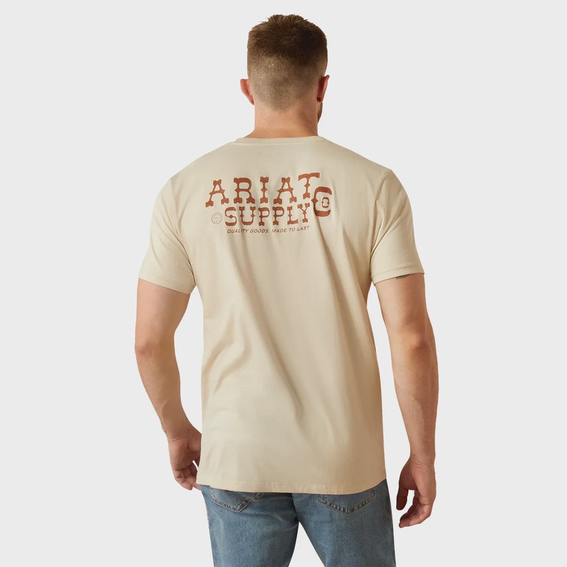 Ariat Mens Supply Co Natural T-Shirt