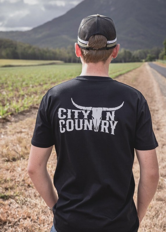 City N Country Mens Classic Black T-Shirt