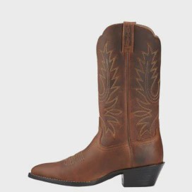 Ariat Ladies Heritage Western Round Toe Distressed Brown Boot