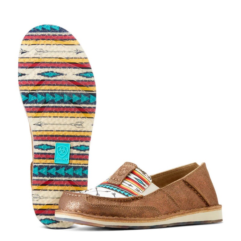 Ariat Ladies Rose Gold And Aztec Arrow Print Cruiser