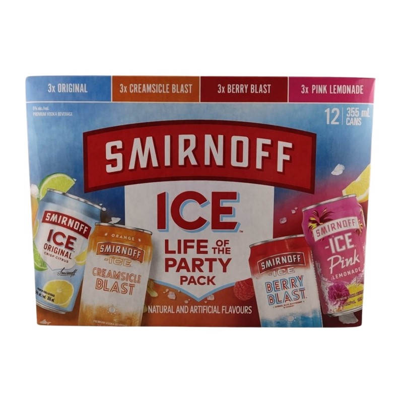 SMIRNOFF ICE PARTY 12PK CAN