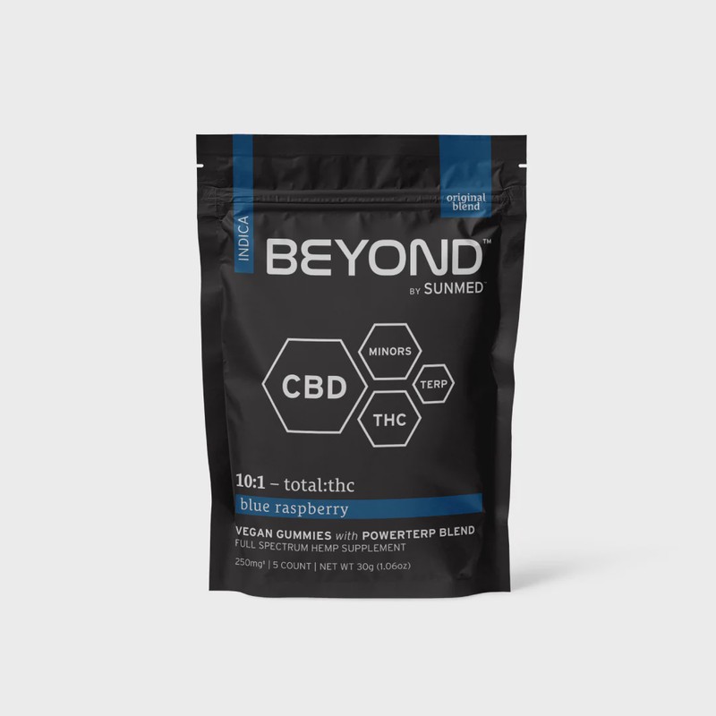 Beyond Gummy Indica Trial Pack 10:1 Blue Raspberry 250mg
